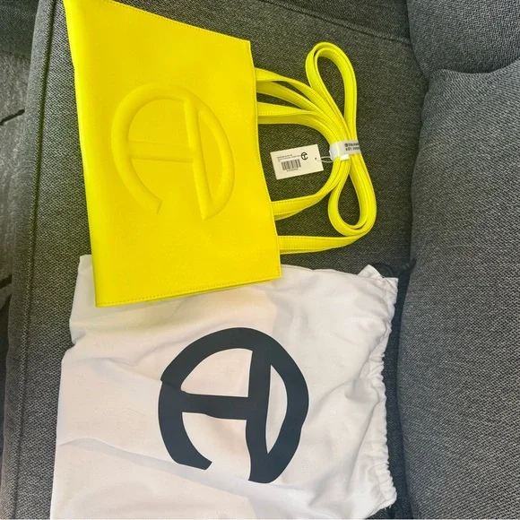 Telfar Bright Yellow Tote Bag - Picture 4 of 5